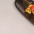 Wooden Serving Platter with Brass Detailing